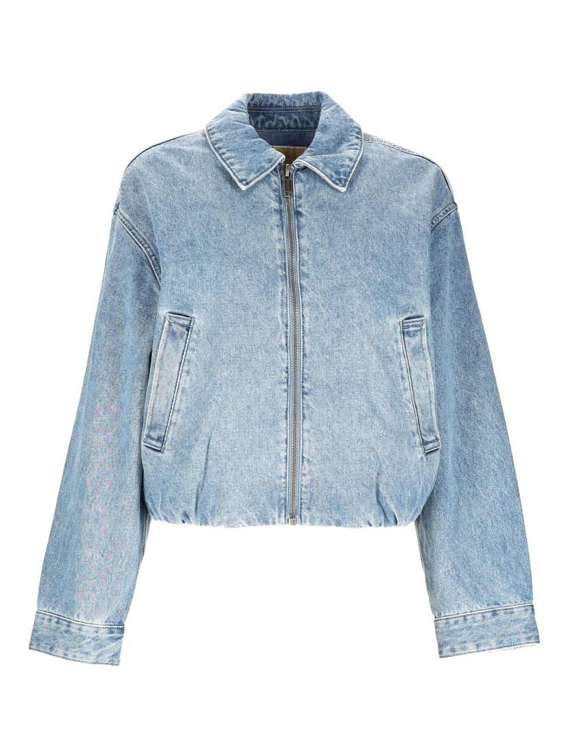 DENIM BOMBER JACKET
