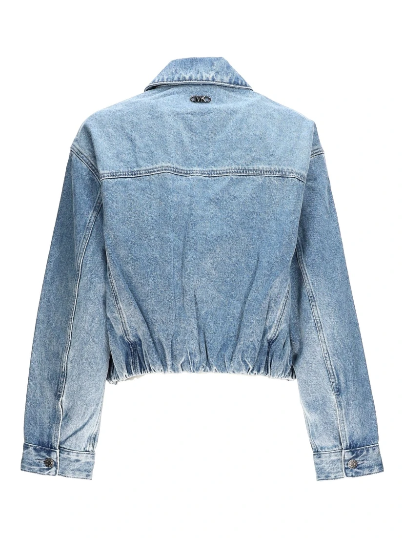 DENIM BOMBER JACKET