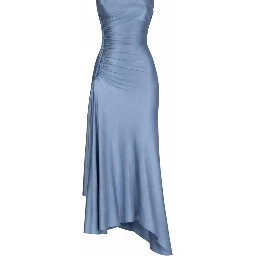 WOVEN AND DRAPED DRESS