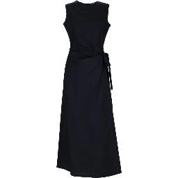 MIDI DRESS WITH DRAPE