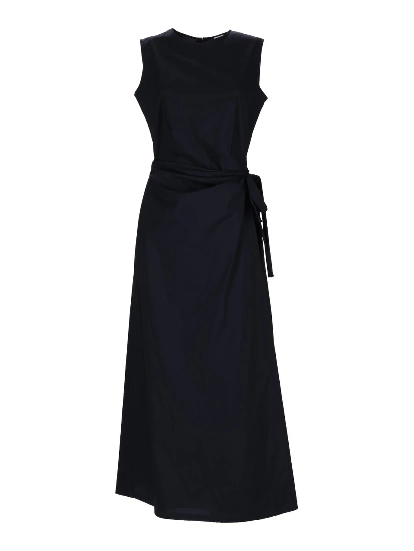 MIDI DRESS WITH DRAPE