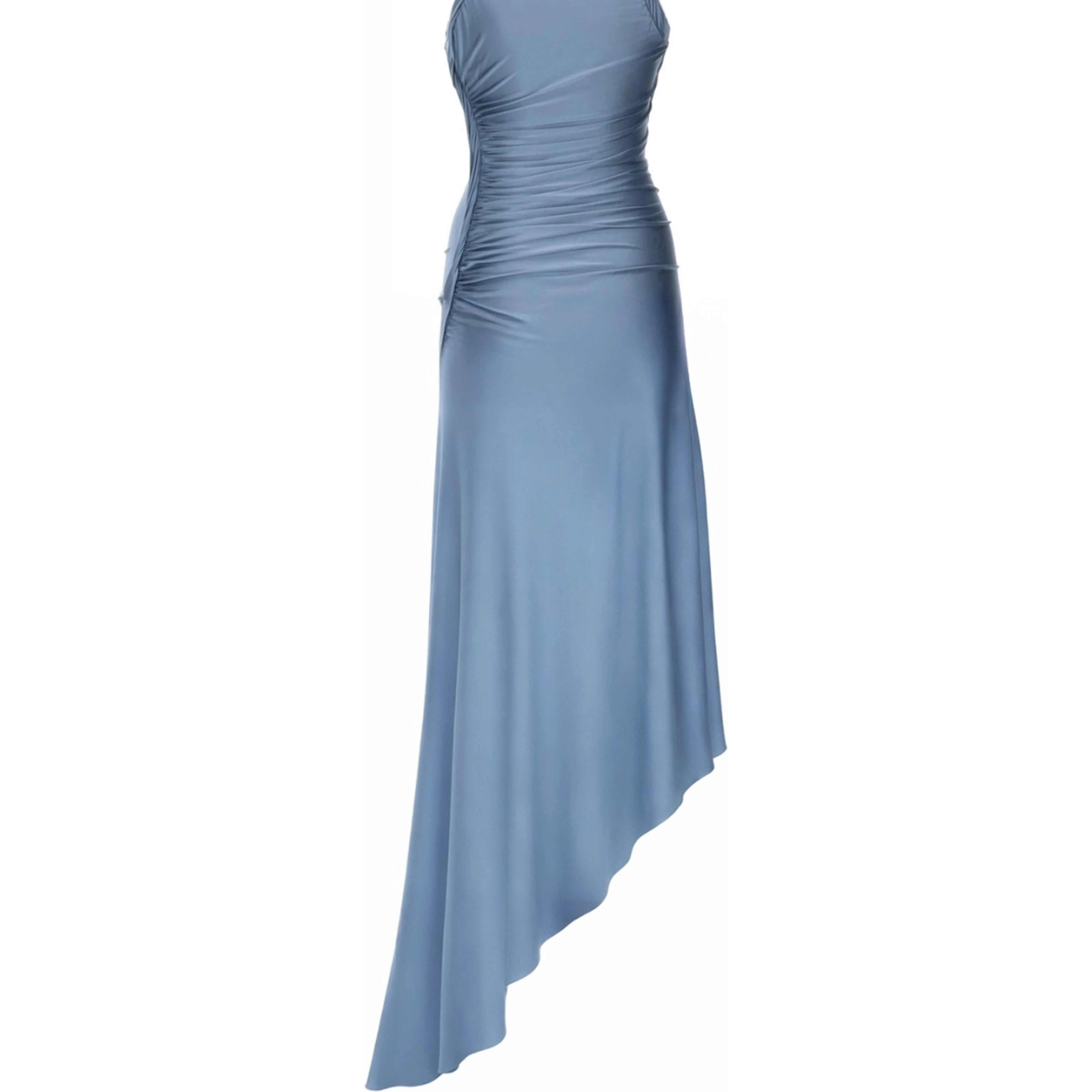 WOVEN AND DRAPED DRESS