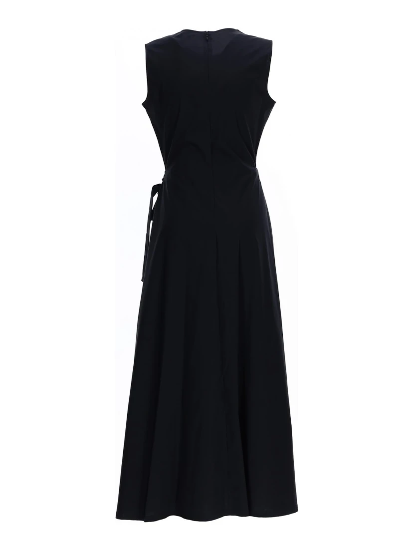 MIDI DRESS WITH DRAPE