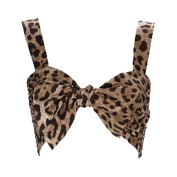TOP CON STAMPA LEOPARDATA
