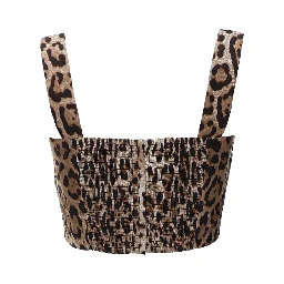 TOP CON STAMPA LEOPARDATA
