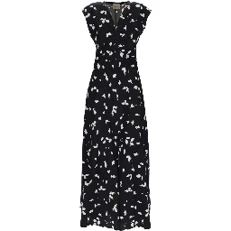 V-NECK LONG DRESS