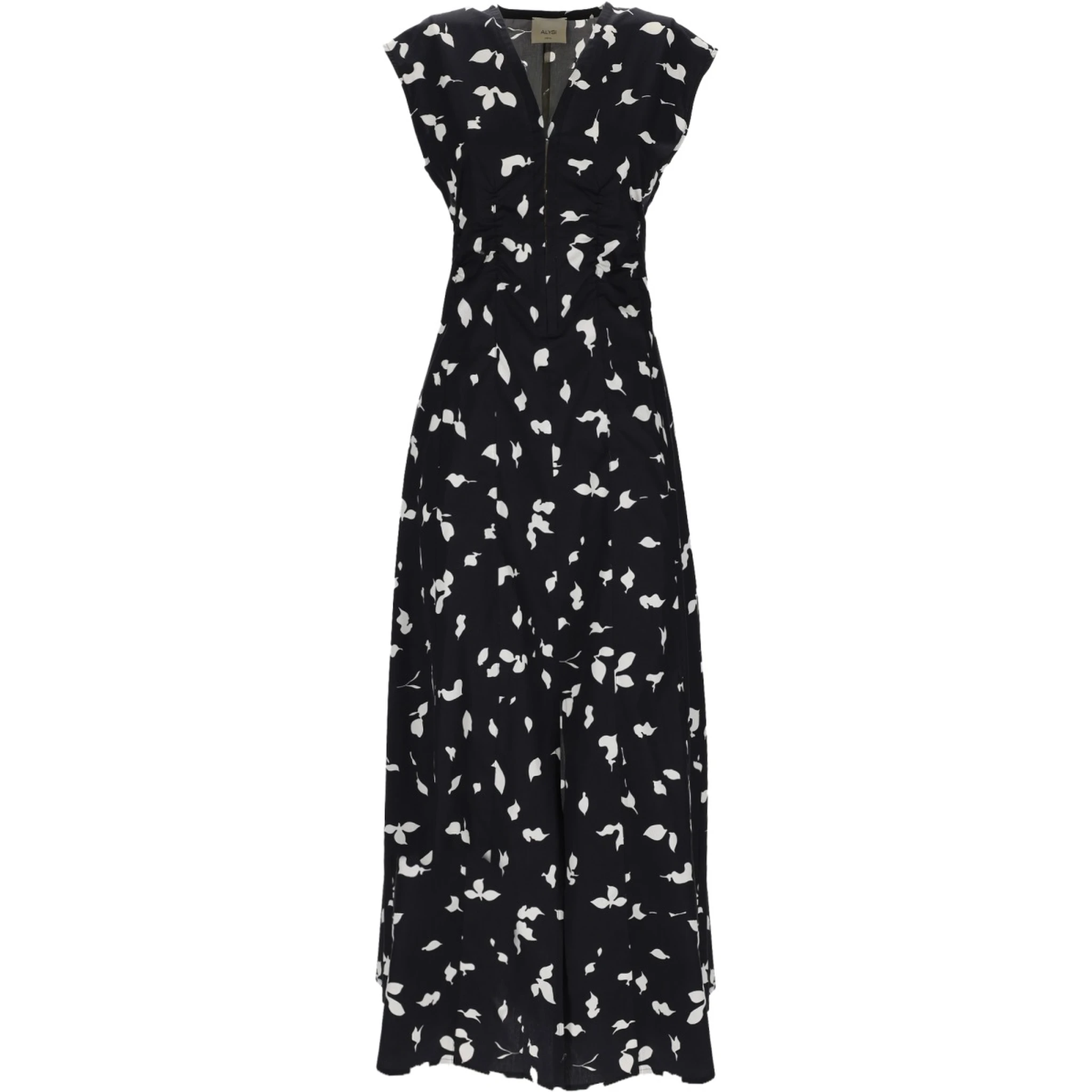 V-NECK LONG DRESS