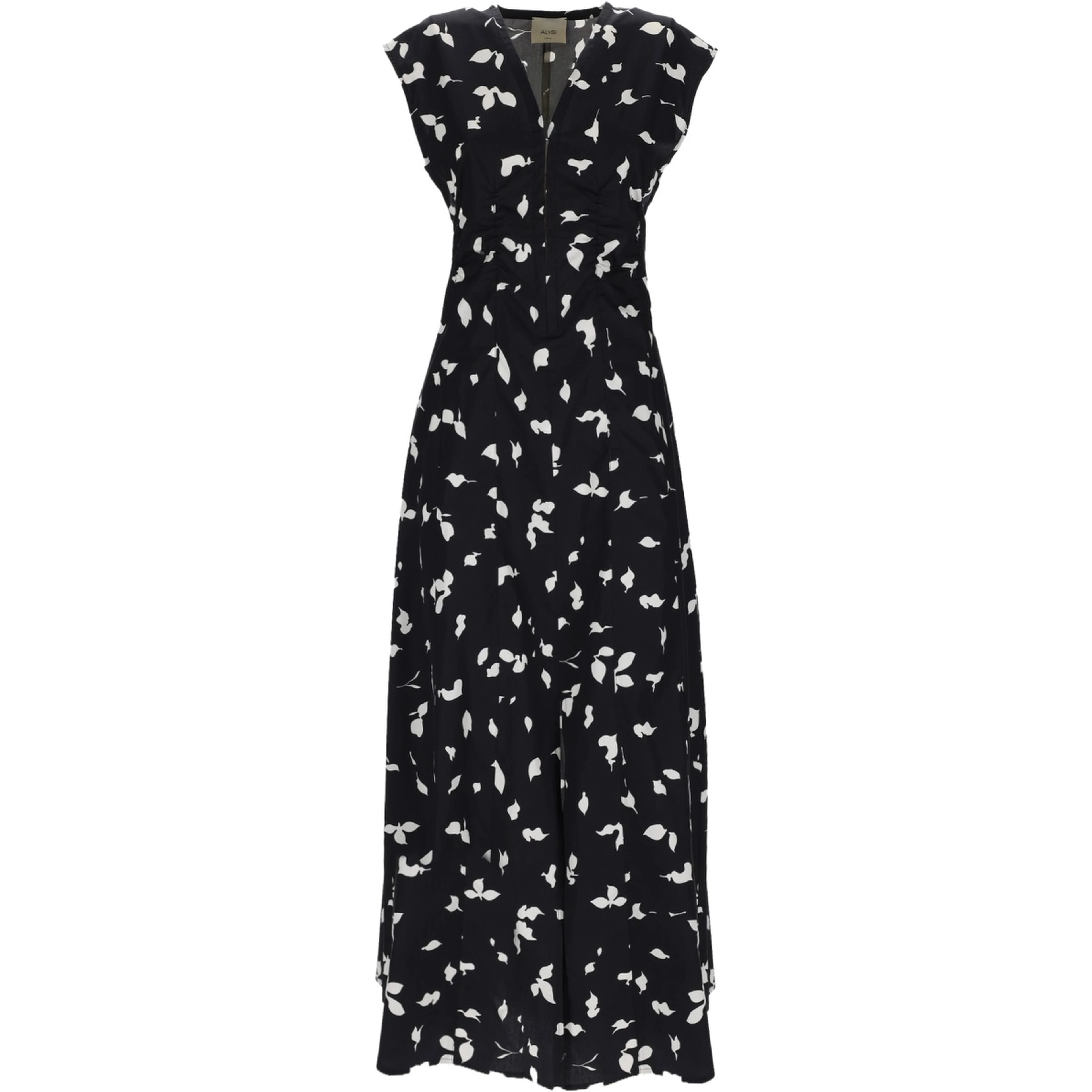 V-NECK LONG DRESS
