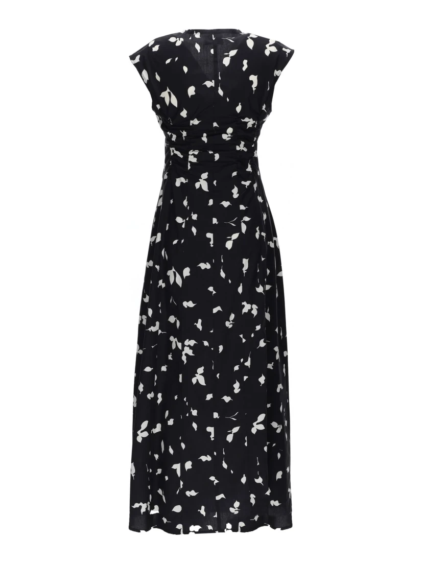 V-NECK LONG DRESS