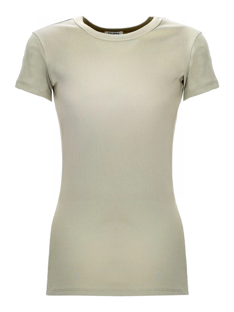 "FINE RIB" T-SHIRT