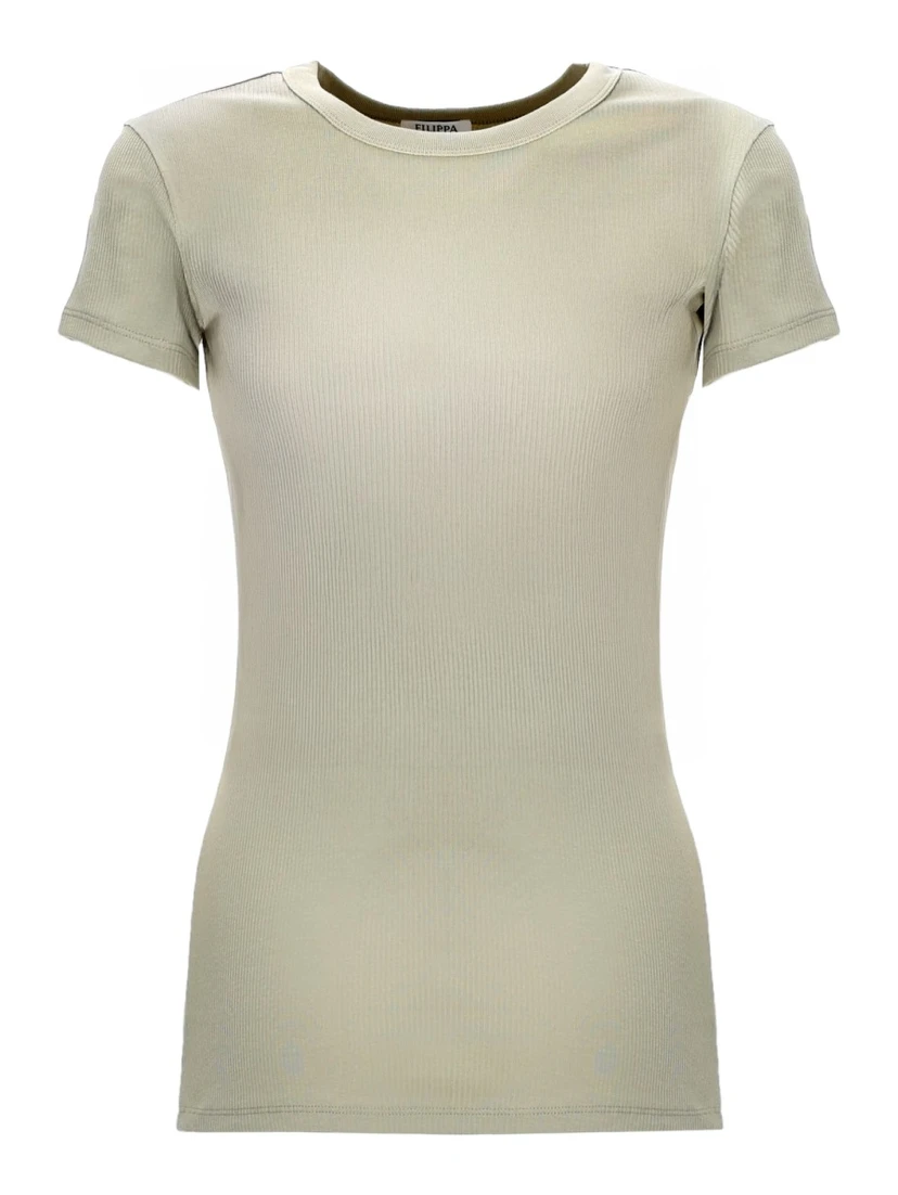 "FINE RIB" T-SHIRT