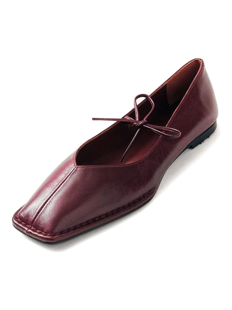 ALOHAS Flat shoes Red alternative