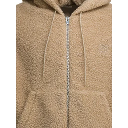 Hooded jacket in polar fleece