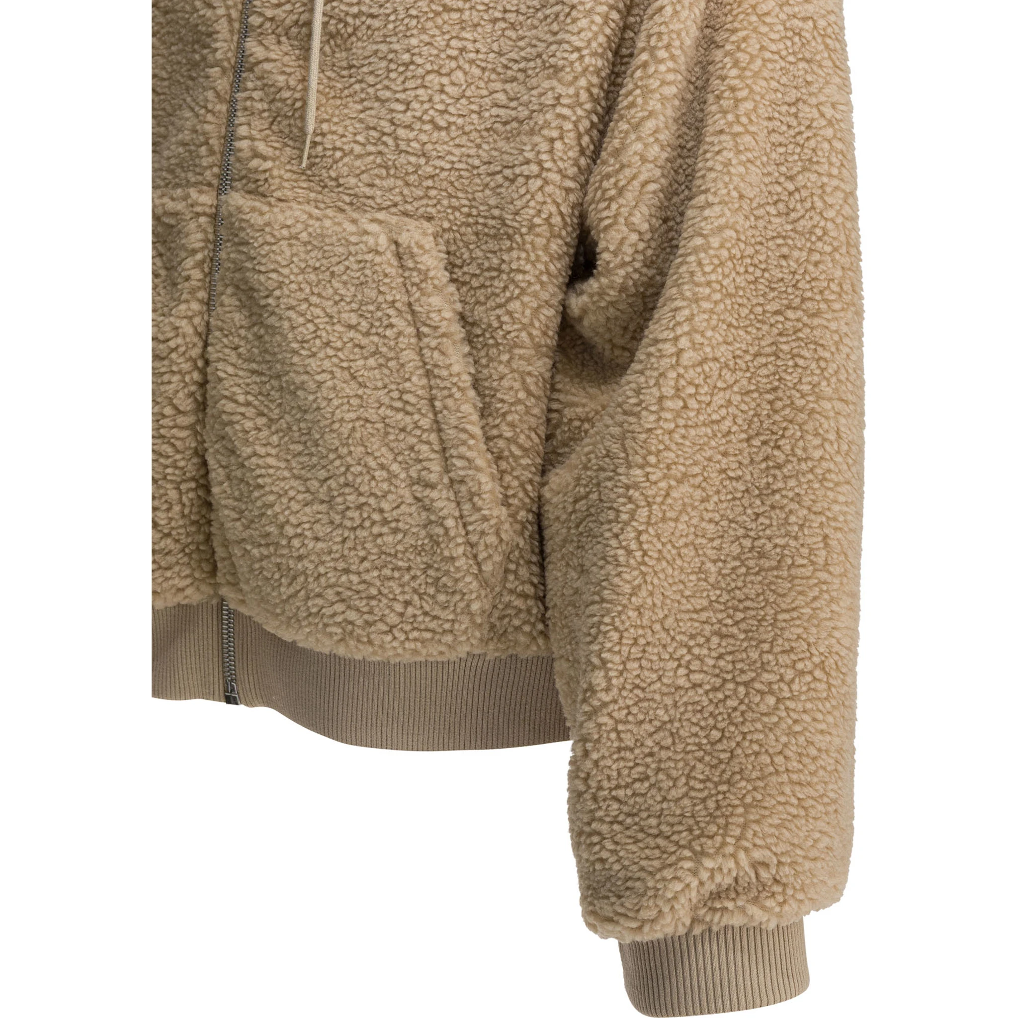 Hooded jacket in polar fleece