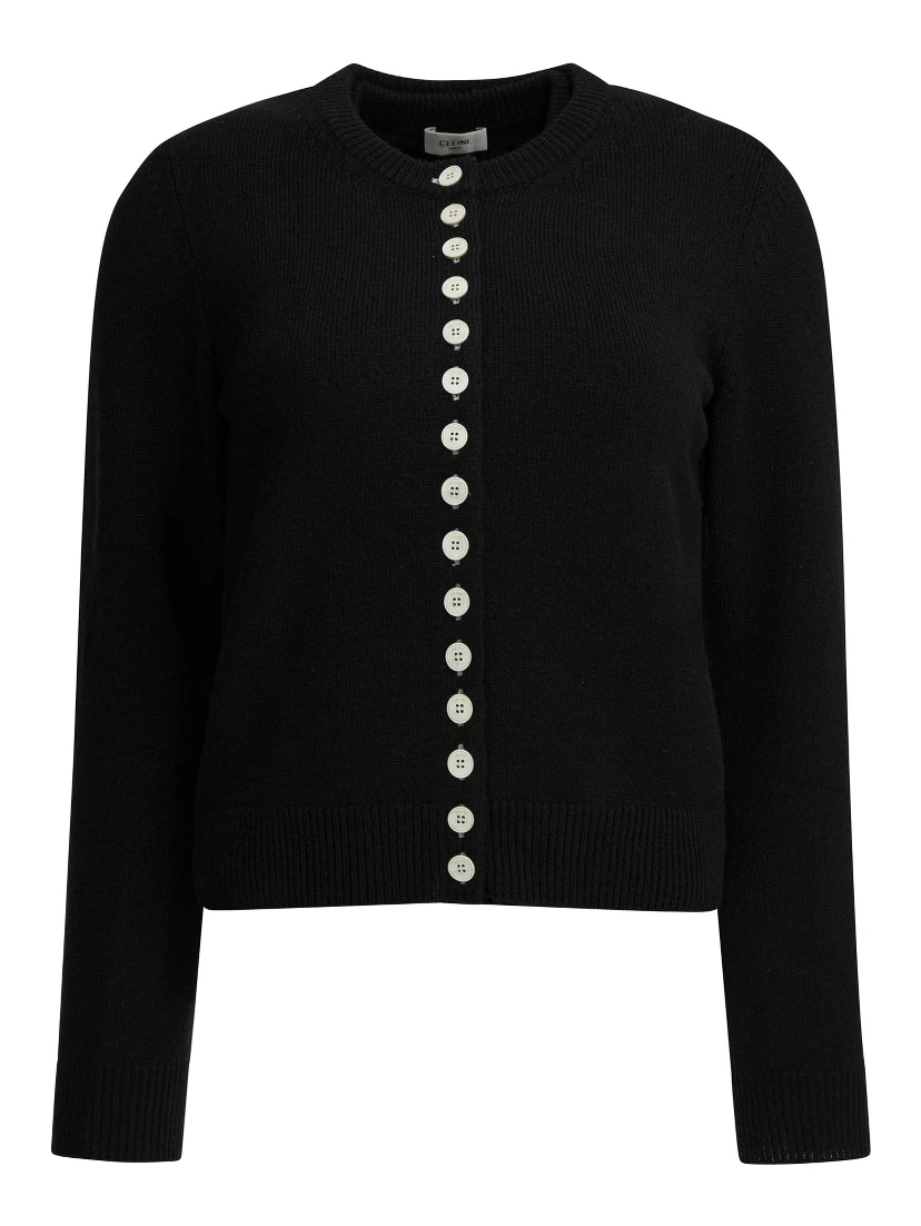 Cashmere cardigan with tank top