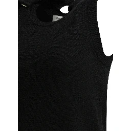 Cashmere cardigan with tank top