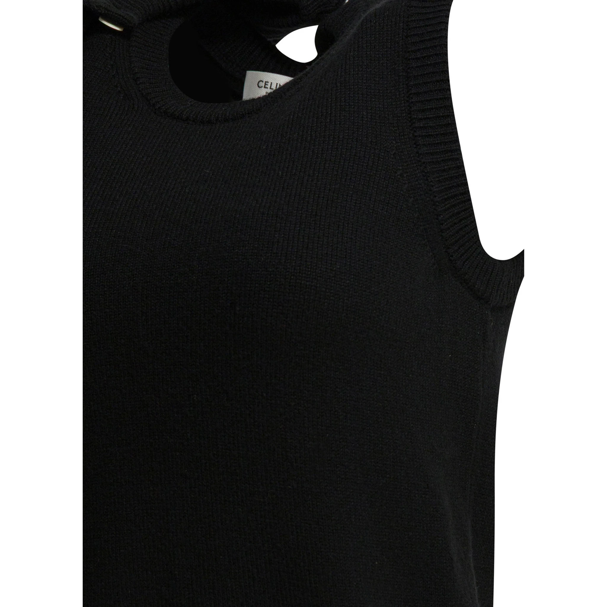 Cashmere cardigan with tank top