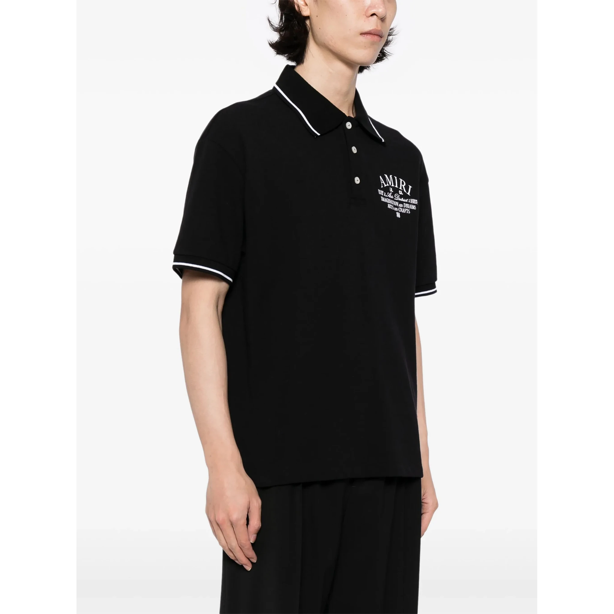 Amiri  T-shirts and Polos Black
