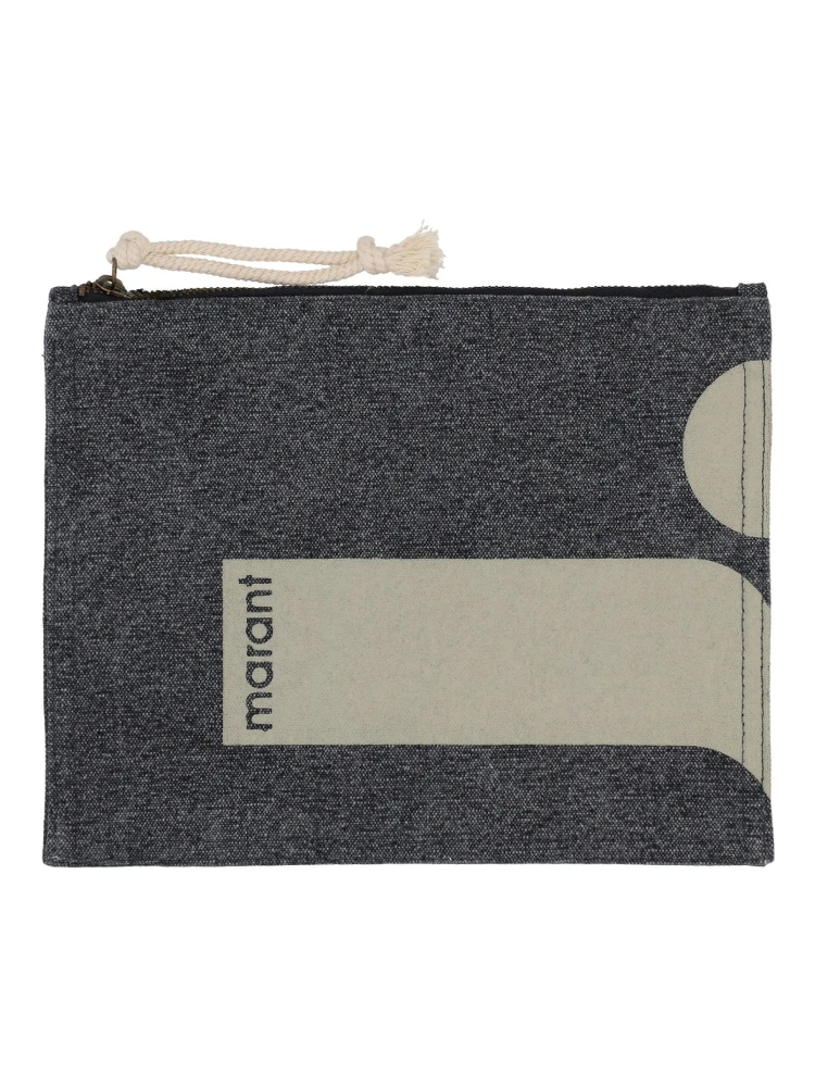 "NETIA" CLUTCH BAG WITH LOGO