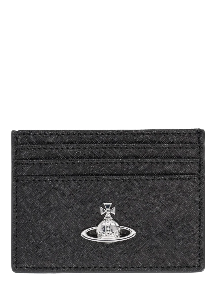 "FLAT" CARD HOLDER WITH "ORB" DETAIL