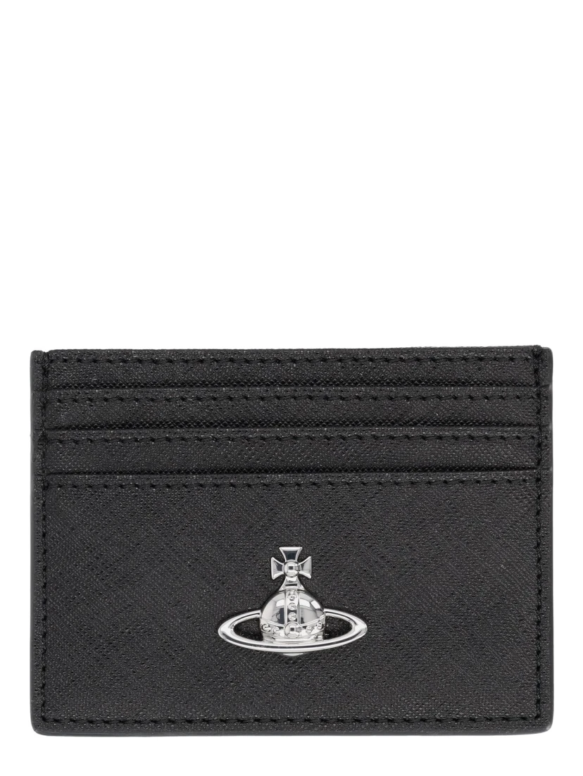 "FLAT" CARD HOLDER WITH "ORB" DETAIL