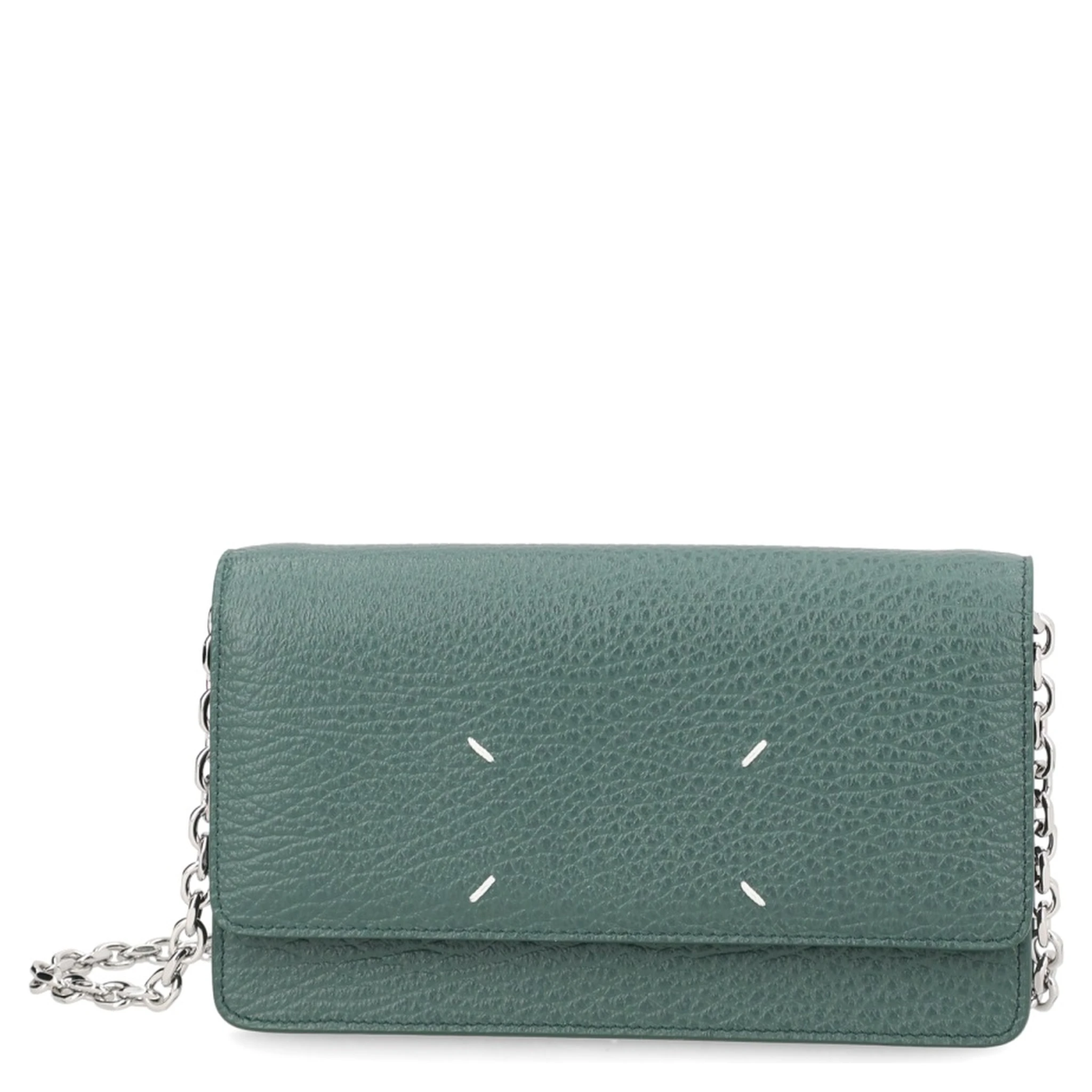 "FOUR STITCHES" WALLET WITH CHAIN