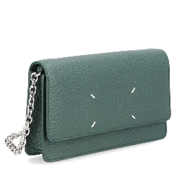 "FOUR STITCHES" WALLET WITH CHAIN