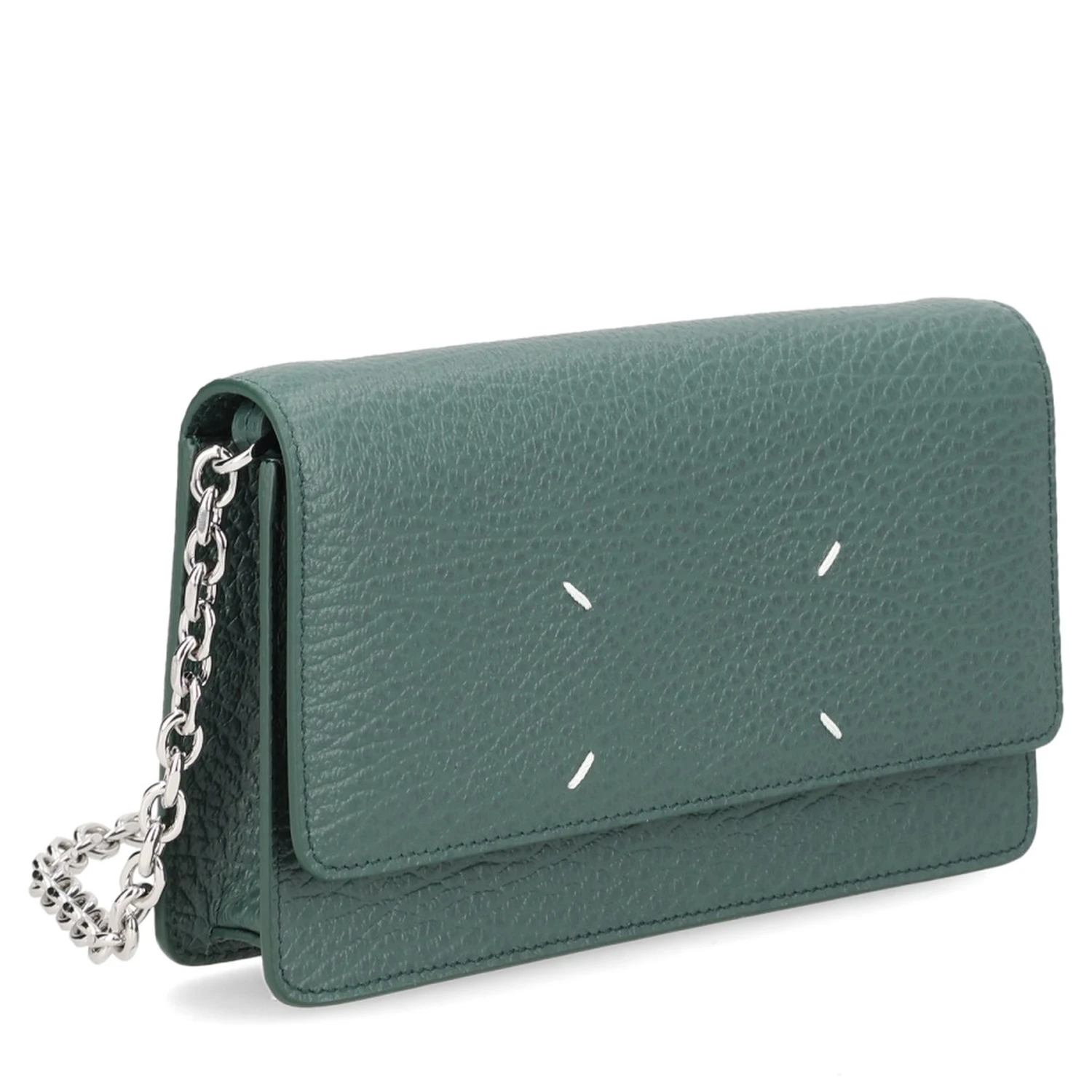 "FOUR STITCHES" WALLET WITH CHAIN