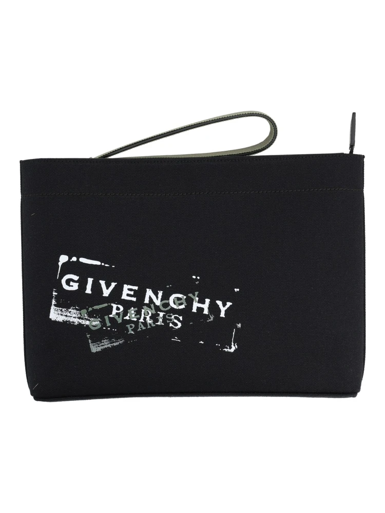 CLUTCH BAG WITH LOGO