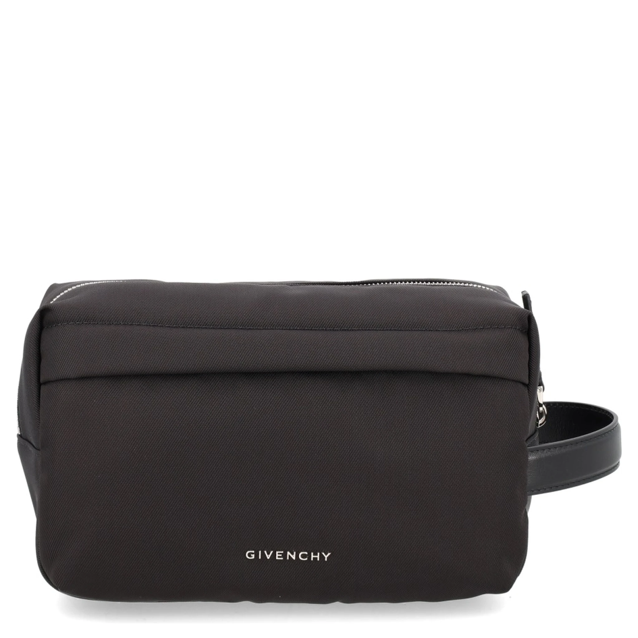 حقيبة يد صغيرة مزينة بشعار