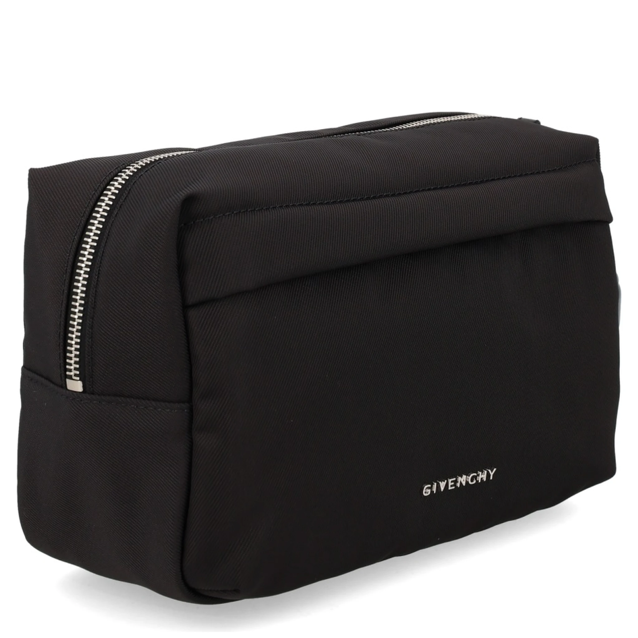 حقيبة يد صغيرة مزينة بشعار