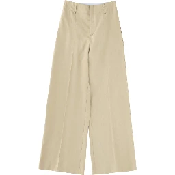 LINEN BLEND TAILORED PANTS