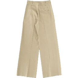 LINEN BLEND TAILORED PANTS