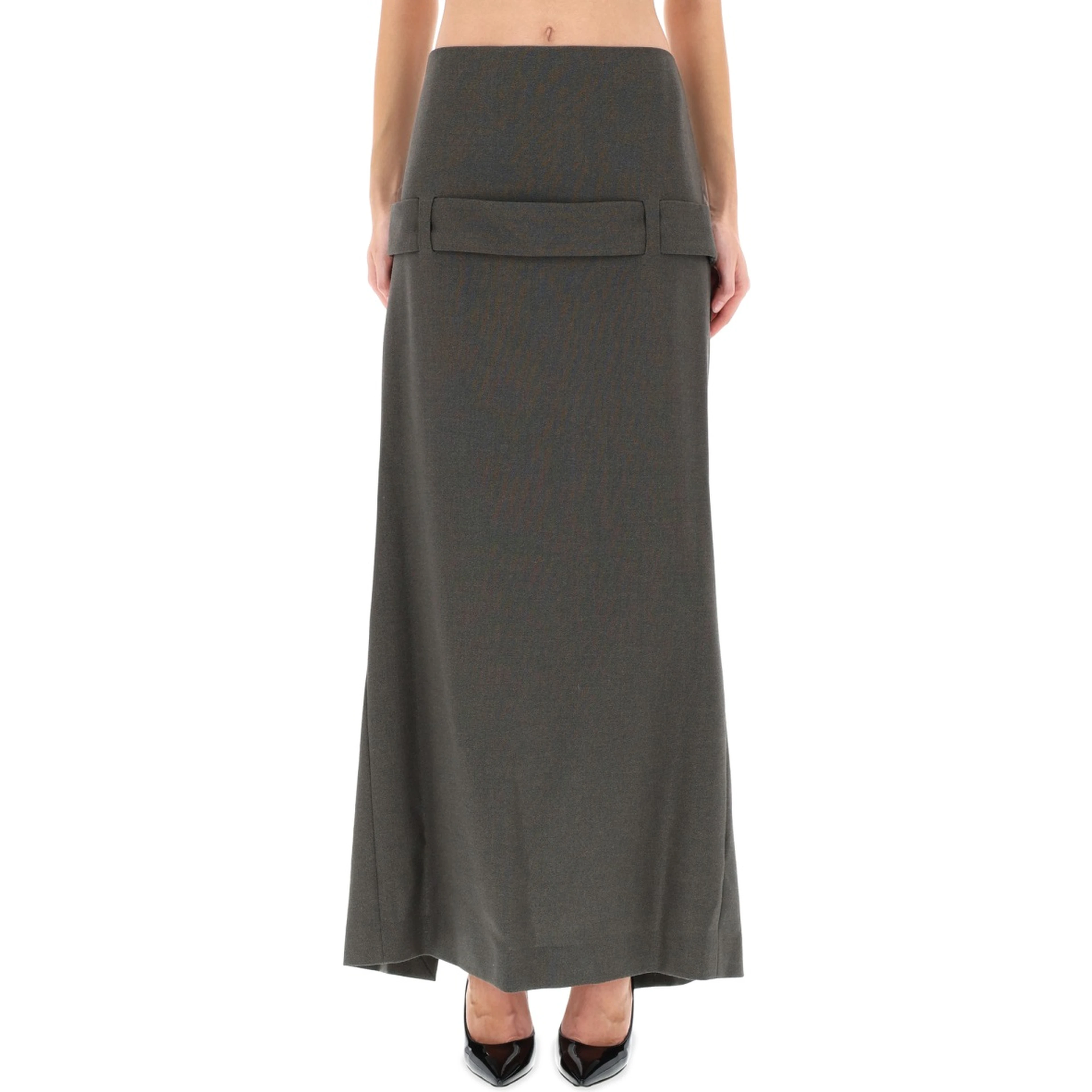 DECONSTRUCTED SKIRT WITH MARTINGALE DETAIL