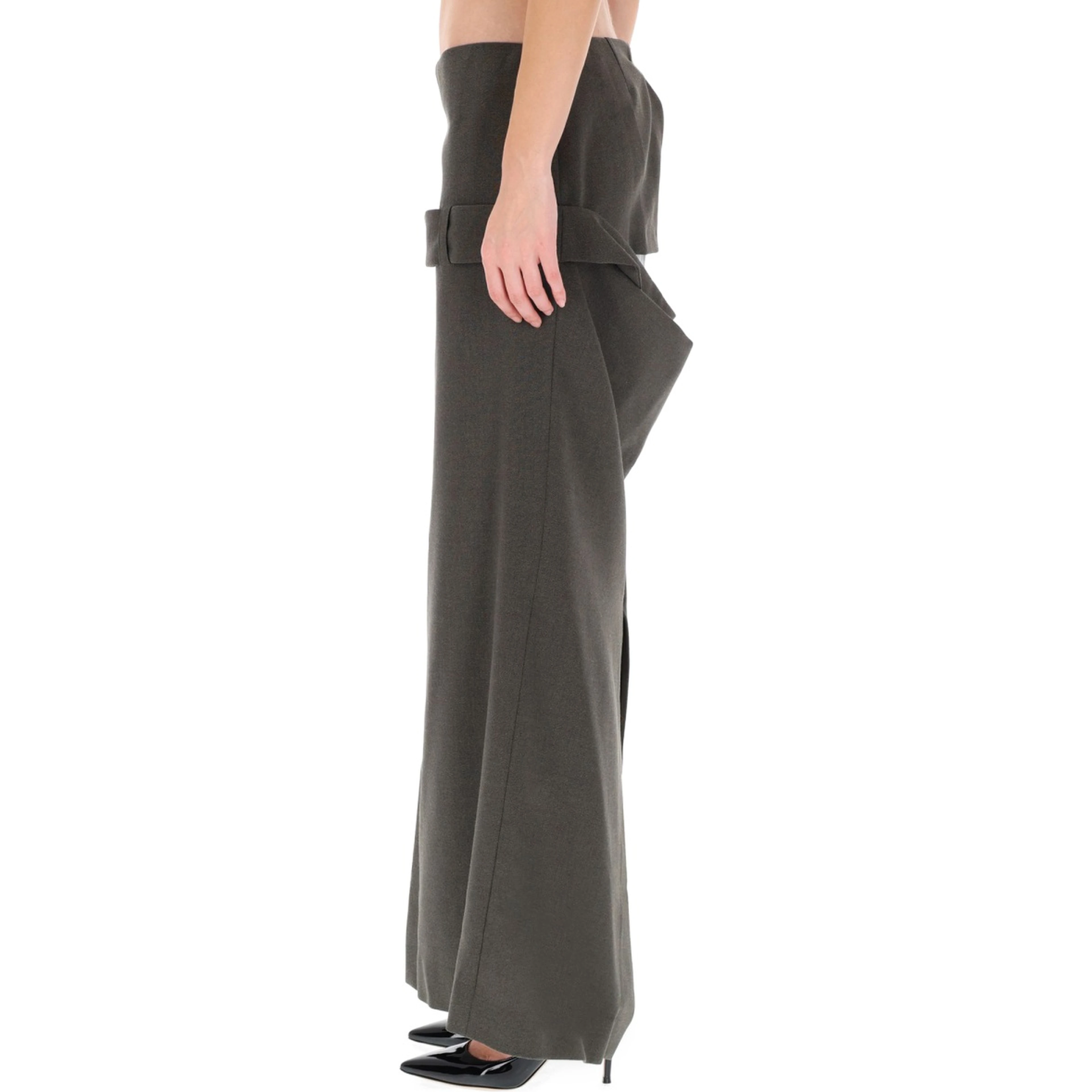 DECONSTRUCTED SKIRT WITH MARTINGALE DETAIL