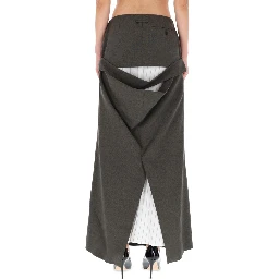 DECONSTRUCTED SKIRT WITH MARTINGALE DETAIL