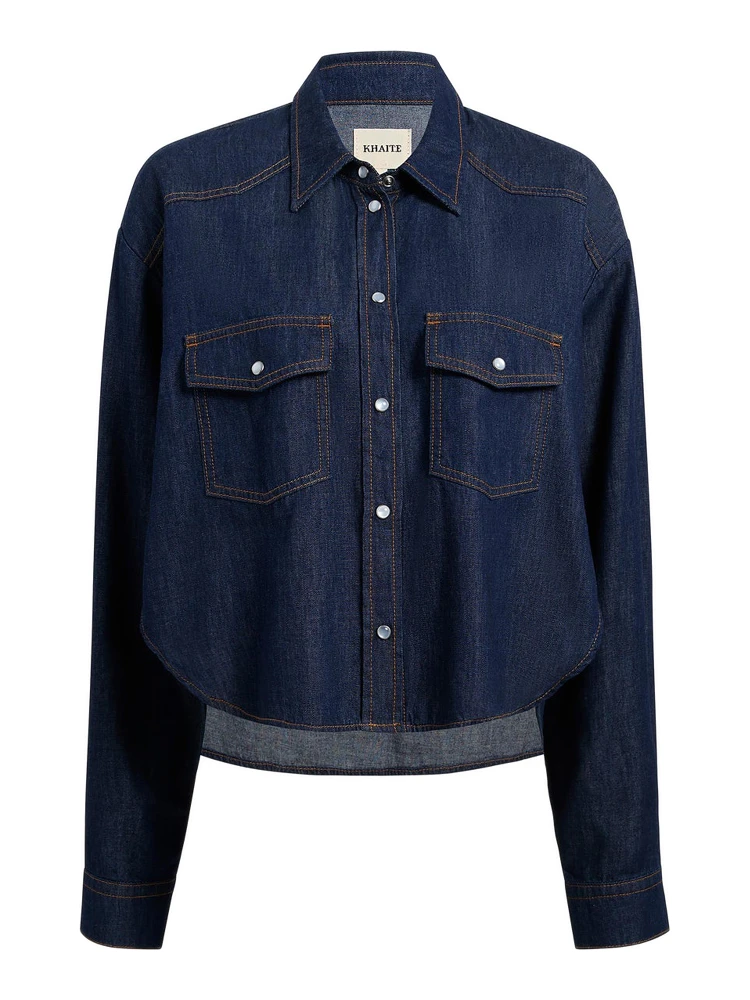 KHAITE Shirts Blue