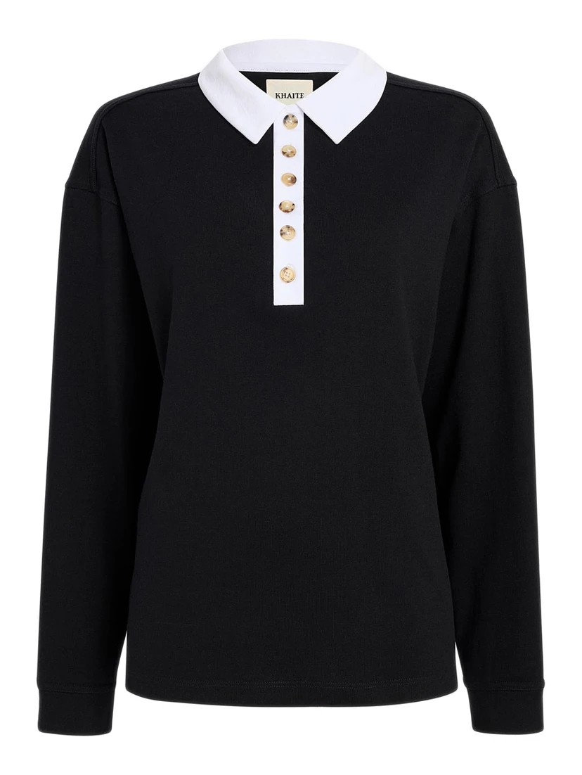 تيشيرتات وبولو سوداء من KHAITE