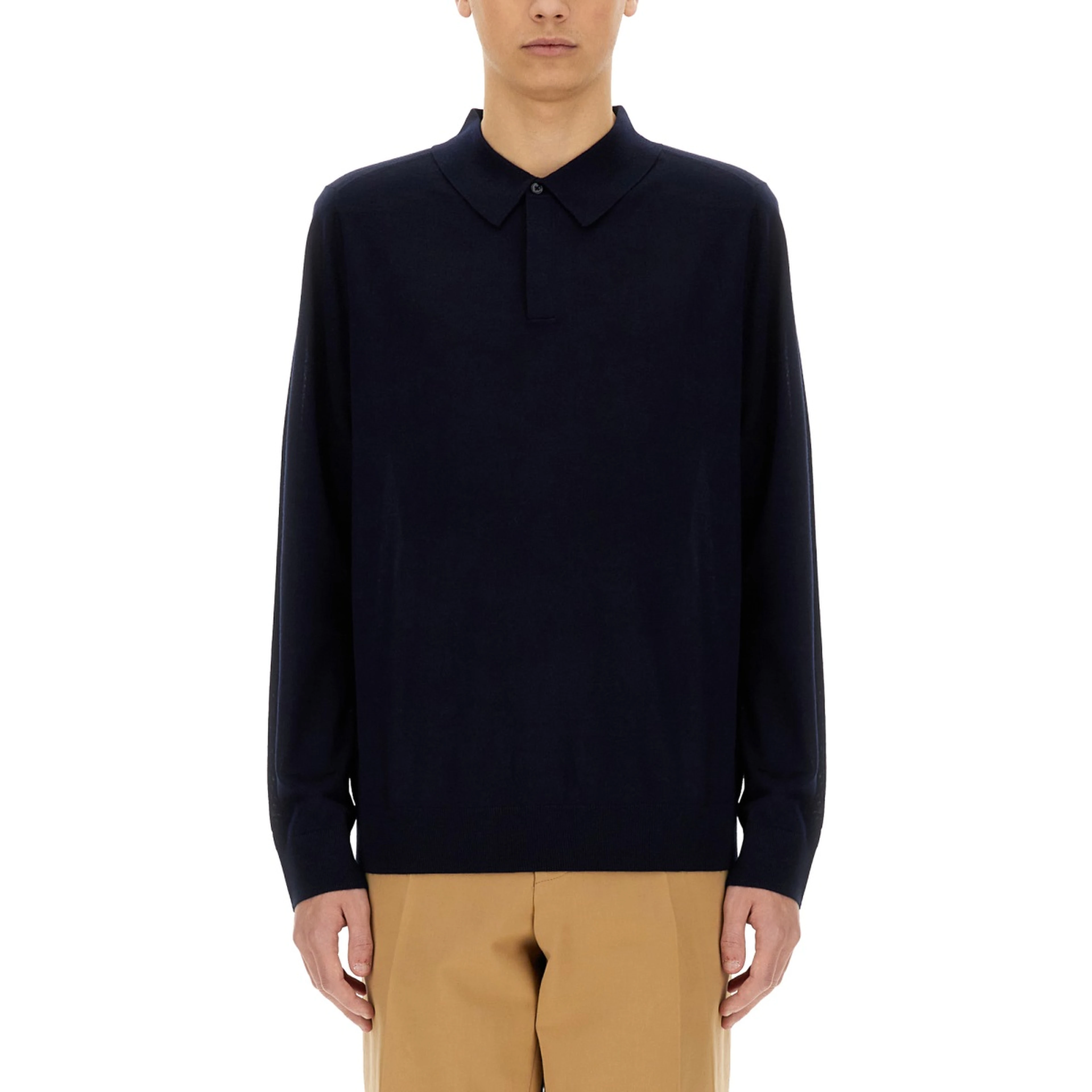 MERINO WOOL POLO SHIRT