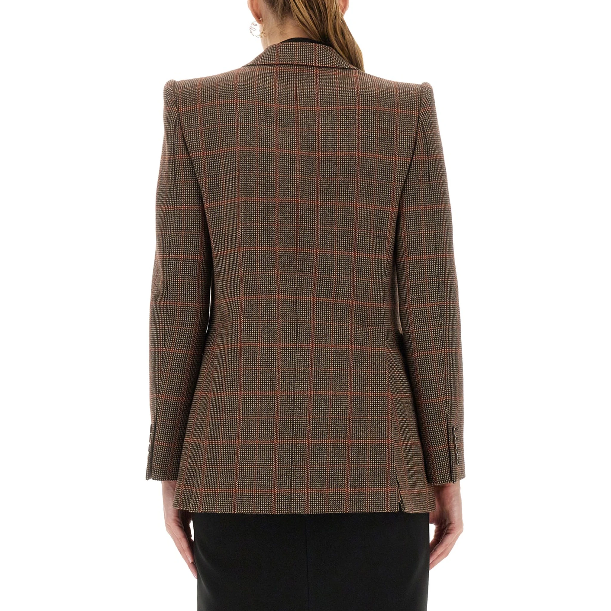 PLAID WOOL TAILORED JACKET