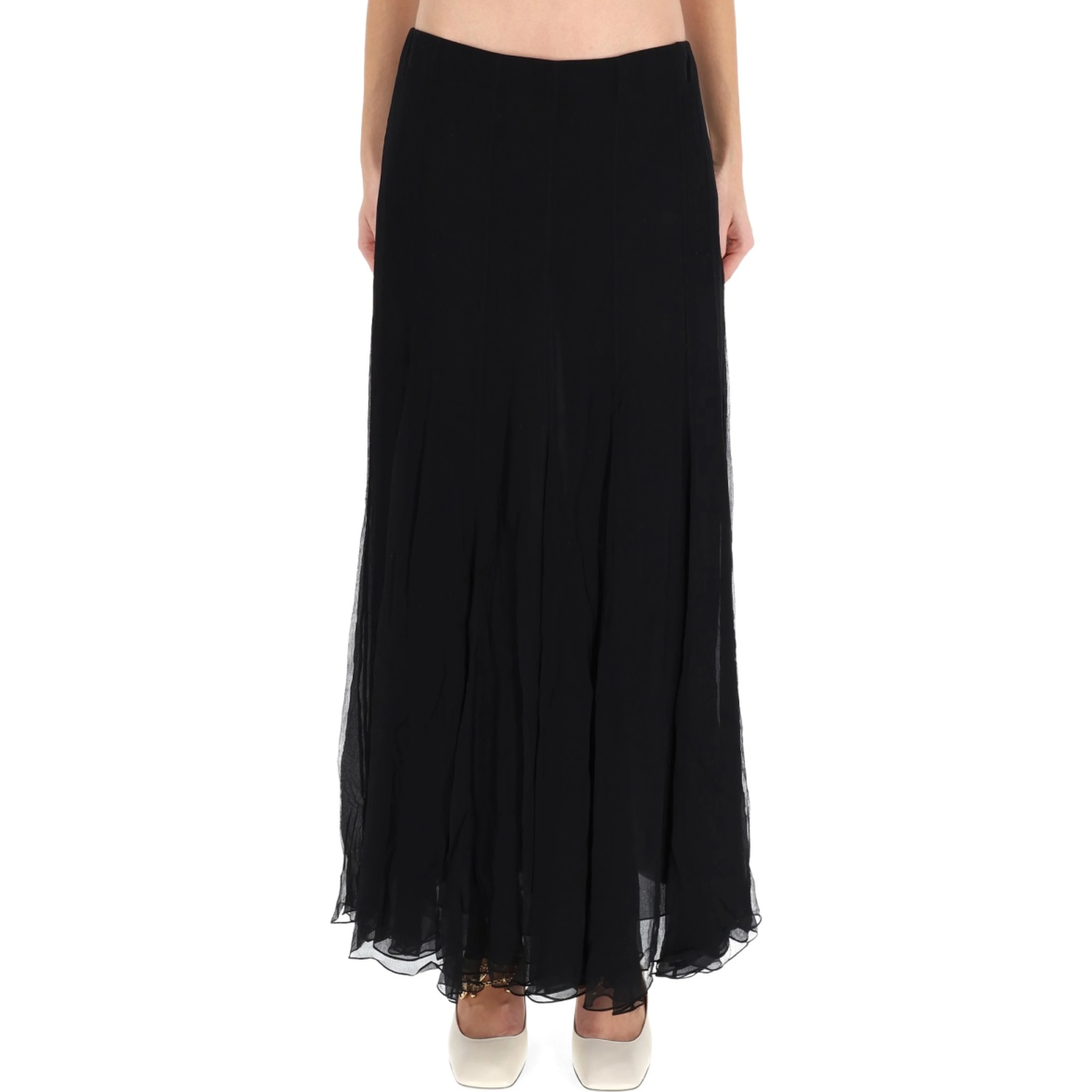 SILK MUSLIN MAXI SKIRT