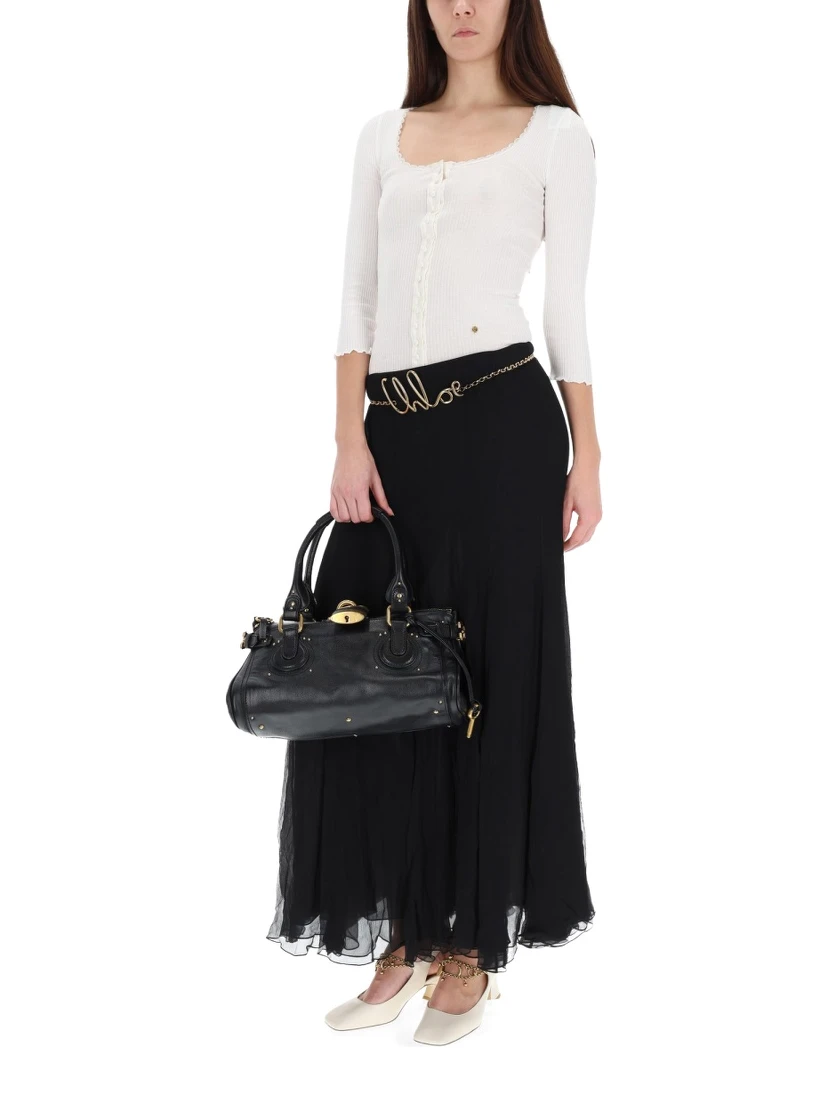 SILK MUSLIN MAXI SKIRT
