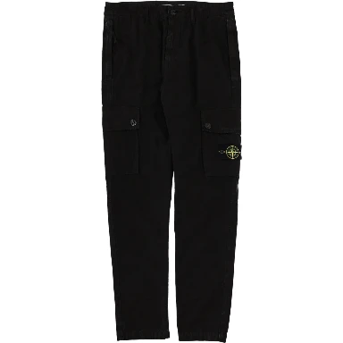 CARGO PANTS WITH LOGO PATCH