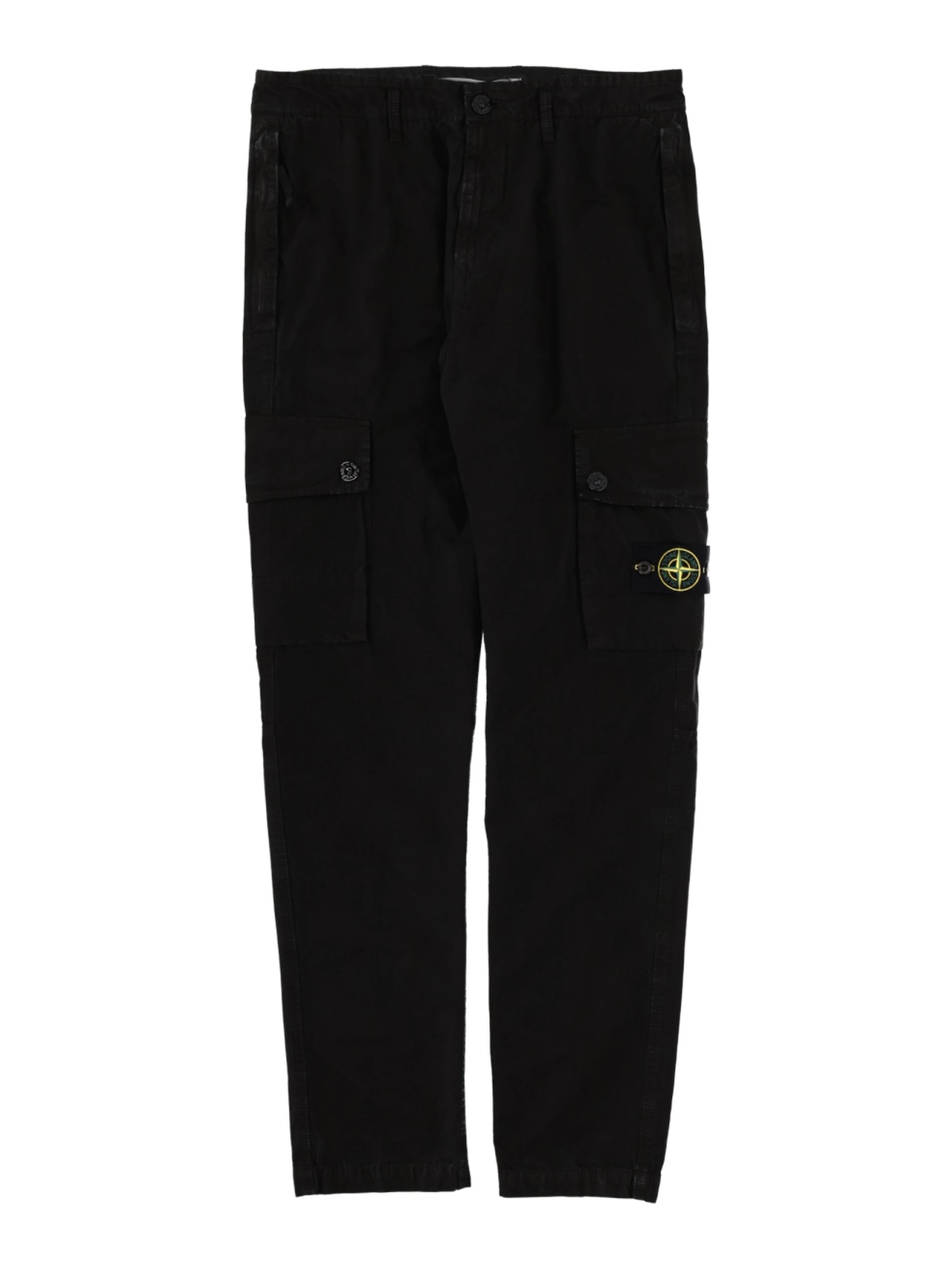 CARGO PANTS WITH LOGO PATCH