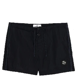 SWIMSUIT WITH LOGO PATCH