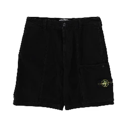 CARGO SHORTS WITH LOGO PATCH