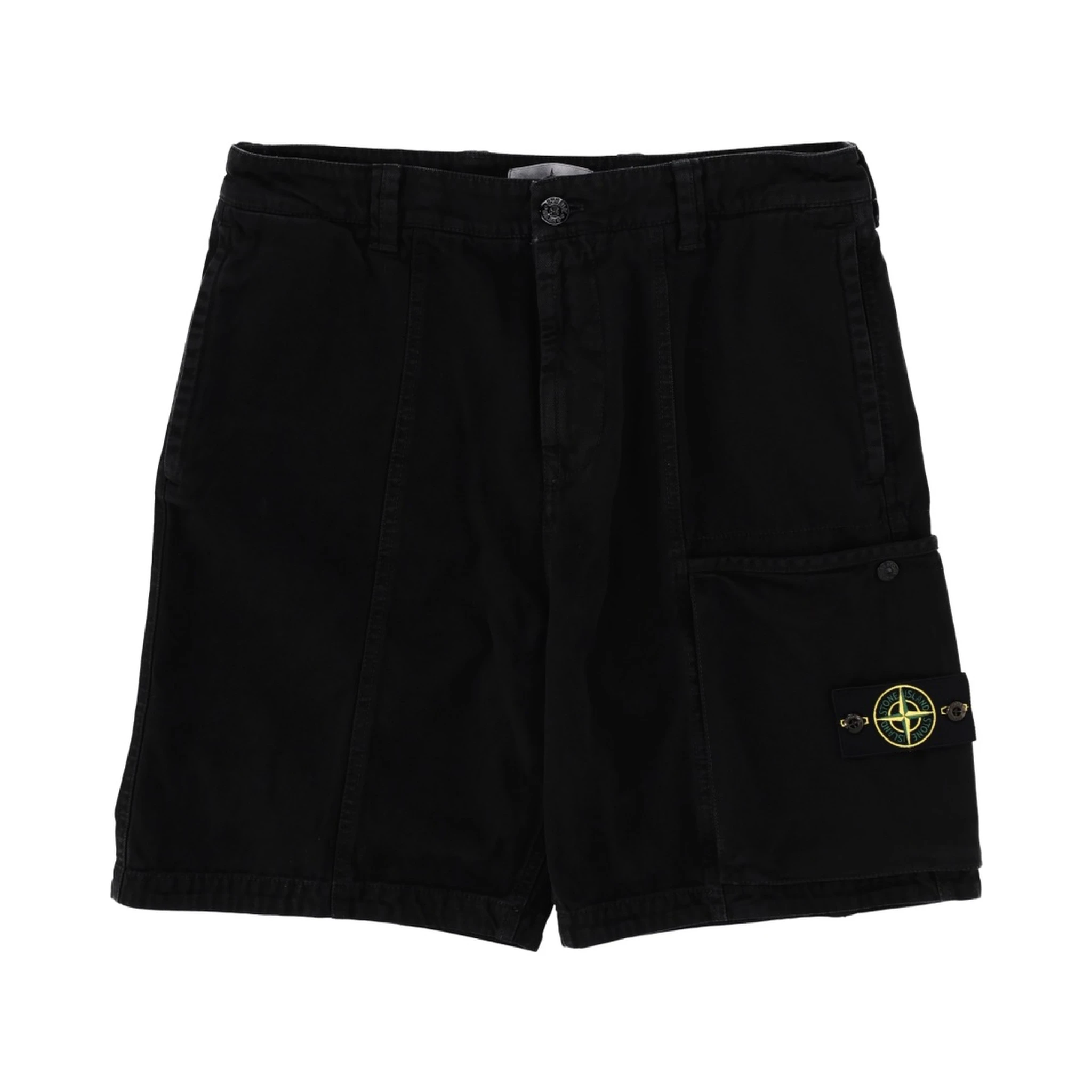 CARGO SHORTS WITH LOGO PATCH