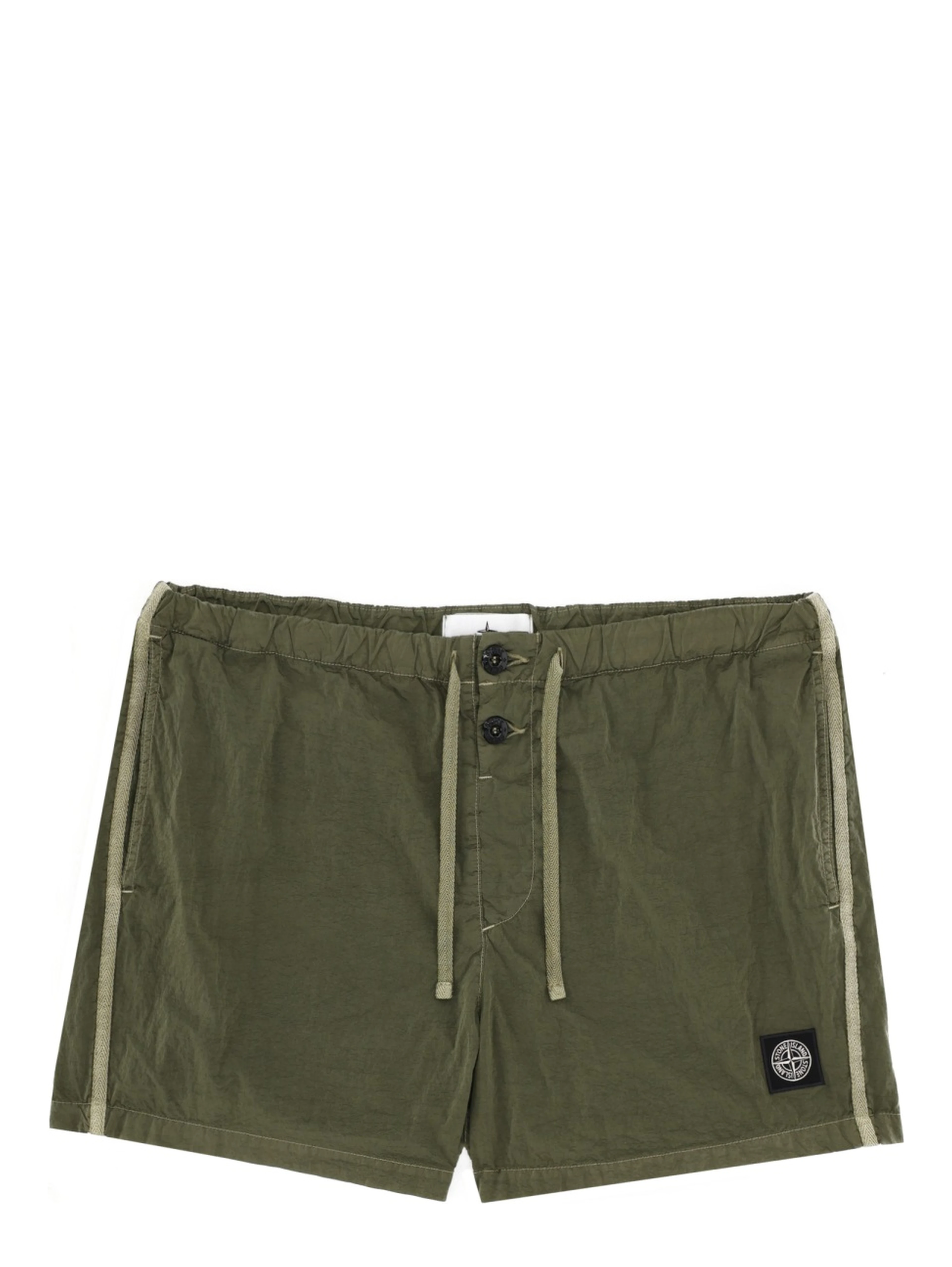 SWIMSUIT WITH LOGO PATCH