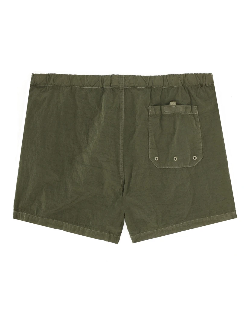 SWIMSUIT WITH LOGO PATCH