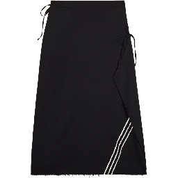 "UNIFORM RAW" MIDI SKIRT